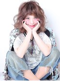 ミディアムやんちゃパーマヘア【ROC LUXBE　加古川店】