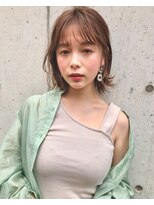 リコバイアフロート(riko by afloat)&nbsp;耳掛けスリークボブイメチェンインナーカラーフォギーベージュ