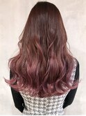 ベイビーピンクグラデーション_ショコラベージュボブ_ba275152