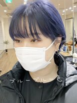 ノラキチジョウジ(NORA KICHIJOJI)&nbsp;#ブルー#ショートヘア　お気に入りに登録してご提示下さい→