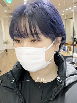 ノラキチジョウジ(NORA KICHIJOJI) #ブルー#ショートヘア　お気に入りに登録してご提示下さい→