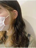 インナーカラー大人かわい黒髪暗髪ナチュラルブラウン20代30代