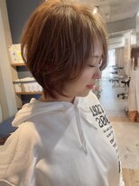 トゥーリ 長崎住吉店(tuuli)&nbsp;tuuli☆30代40代ペールベージュ切りっぱなしショート　90