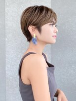 ロンド レグリーズ 立川(Lond leglise)&nbsp;ショート×顔周り×前髪×シルキーベージュ×グレージュカラー