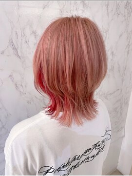 ウィル 京橋店(WiLL) ウルフカット×デザインカラー