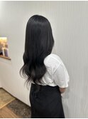 黒髪ロング×プルエクステ