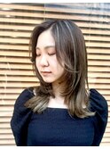 ハイライト レイヤー ショートヘア ボブ くびれレイヤー