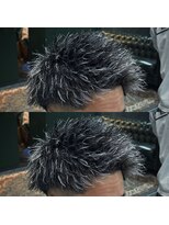 トライブ(TRIBE)&nbsp;ホワイトハイライトホワイトメッシュジェットモヒカンツイスト