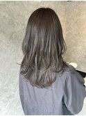 海外風ロングレイヤー/グレージュ