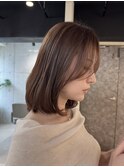 【ショコラブラウン&ミディアムレイヤー】《福岡透明感カラー》