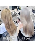 スノーホワイト#シールエクステ#ホワイトグレージュ#韓国#小倉