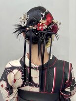 結婚式お呼ばれヘア/韓国カチモリヘアリボンヘア三つ編み浴衣夏