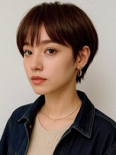 ミロア 薬院(miroa) ハンサムショート 大人ショート アッシュベージュ 顔周りカット