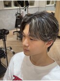ハイライト 毛流れセンターパート