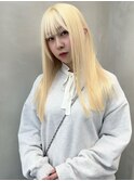 ブリーチ/クラゲヘアー/小顔に見せるヘア/ココアベージュ