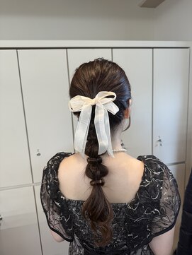 ヘアセット、結婚式ヘア、ニ次会ヘア