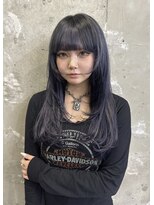 アイトーキョー 名古屋2nd(AI TOKYO)&nbsp;レイヤーカット/エクステ/ネイビー/ブルー/顔周り/[栄/矢場町]