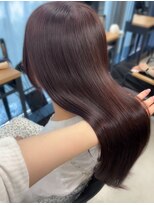 アリュウル 表参道 青山(Allure) ブリーチなし艶カラー*ピンクブラウン/ピンクラベンダー