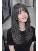 ロングレイヤースタイル3/髪質改善/ボブ/縮毛矯正/前髪/リタッチ