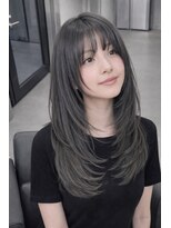 サロウィン 倉敷店(SALOWIN) ロングレイヤースタイル3/髪質改善/ボブ/縮毛矯正/前髪/リタッチ