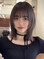 ガーデン 渋谷(GARDEN)&nbsp;レイヤーカット　顔周り　前髪カット　黒髪