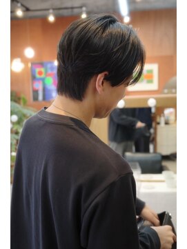 エディ(Edy) メンズセンターパートコンマバング刈り上げ韓国ヘア眉毛カット