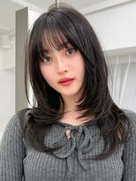 サンドイエナ 横浜店(sand yena)&nbsp;くびレイヤーボブルフネビージュ小顔ワンレンこなれミディ