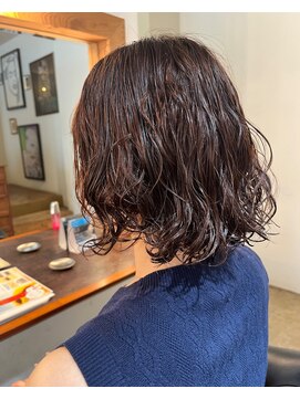 ビハインドザカーテン(BEHIND THE CURTAIN) くせ毛風無造作パーマ×レイヤーボブパーマ熊本パーマ
