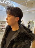 清潔感アップのツーブロックセンターパート