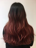 美容室 フラット(FLAT)&nbsp;ピンクレッドグラデーション