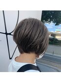 ショートボブ×骨格矯正×アッシュベージュ