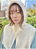 【li'a】イヤリングカラーベージュ