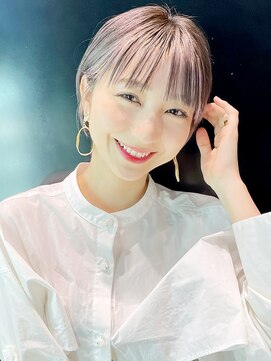 アルバム 池袋(ALBUM) ナチュラルブローショート_グレージュカラーボブウルフ_58632