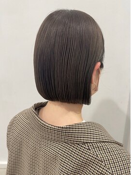 ネオリーブウリ 二子玉川店(Neolive uri) 切りっぱなしボブエアリーロング美髪ピンクブラウン《二子玉川》