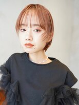 ニコ トウキョウ(nico TOKYO) 顔まわりレイヤー/切りっぱなし/ピンクブラウン