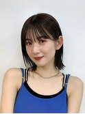顔周りレイヤー/グレージュ/結べるボブ
