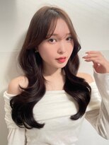 ハニー 町田(HONEY)&nbsp;韓国風くびれレイヤー　シースルーバング　グレージュ