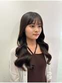 韓国風コテ巻き風パーマ