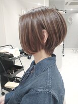 ハイストリートヘア(High street Hair)&nbsp;ソフトバレイヤージュ×ショートボブ☆品、束感、動きあり