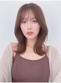 大人美人/外ハネボブ/春カラー/くびれミディアム/20代30代40代