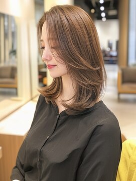 アルトリスト(Altruist Aging×HAIR&SPA) ★ダークアッシュ大人ガーリーボブ着物ミディアムレイヤーカット