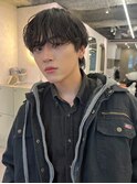 韓国マッシュスパイキーショートスペインカールブルーブラック2