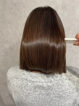 ハクバイジェービー 稲毛(hak by jb) 似合わせカット/メルディカラー/フェミニンロング