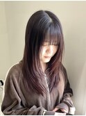 髪質改善/韓国風/レイヤー/チェリーブラウン/東川口/浦和美園
