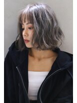 マルフェ 天王寺(marfe)&nbsp;【marfe】ブリーチ＿ダブルカラー＿シルバーグレージュ＿ボブs