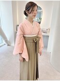袴着付け/卒業式着付け/袴ヘアセット/袴ヘアアレンジ/卒業式ヘア
