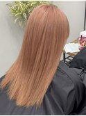 福井　大和田　ハイトーンカラー　オレンジベージュ　ブリーチ