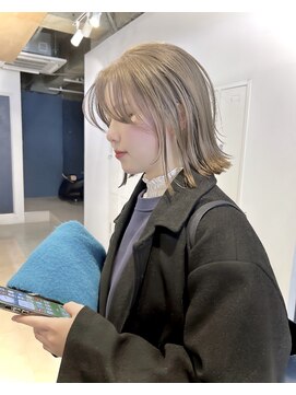 レイヤーボブ/ボブレイヤーカット/オリーブベージュ/横浜