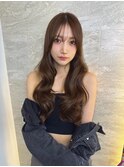 暗めカラー/韓国風巻き/レイヤーカット/髪質改善/縮毛矯正/池袋