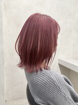 ノアル 大宮店(NOAHL)&nbsp;ピンク／ブリーチあり／ダブルカラー／ハイトーン／髪質改善　M